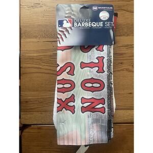 Mcarthur Towel & Sport Boston Redsoxs Deluxe Barbeque 3 Pc Set